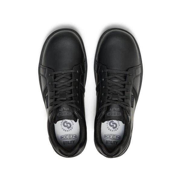 Men's Kenton WTX Work Shoe (Soft Toe) | Black/Black