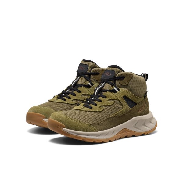 Big Kids' Hightrail Waterproof Hiking Boot  |  Dark Olive/Martini Olive