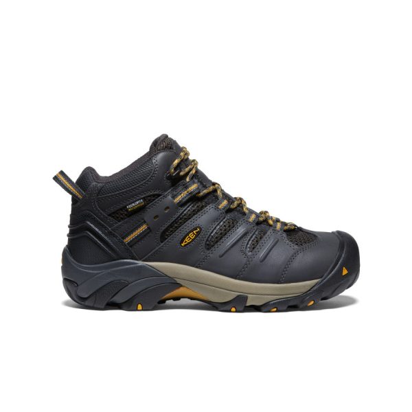 Men's Lansing Mid Waterproof (Steel Toe)  |  Raven/Tawny Olive