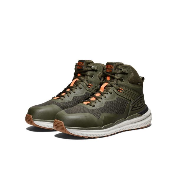 Men's Synchro Waterproof Work Boot (Carbon Toe)  |  Forest Night/Gum
