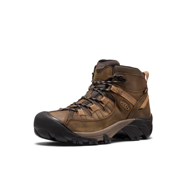 Men's Targhee II Mid Waterproof Hiking Boots  |  Black Olive/Chipmunk
