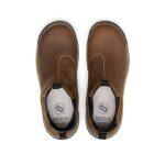 Men's Evanston Chelsea Waterproof Work Boot (Carbon Toe)  |  Bison/Black