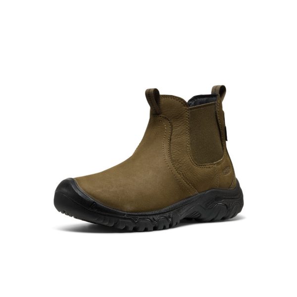 Women's Greta II Waterproof Chelsea  |  Dark Olive/Black