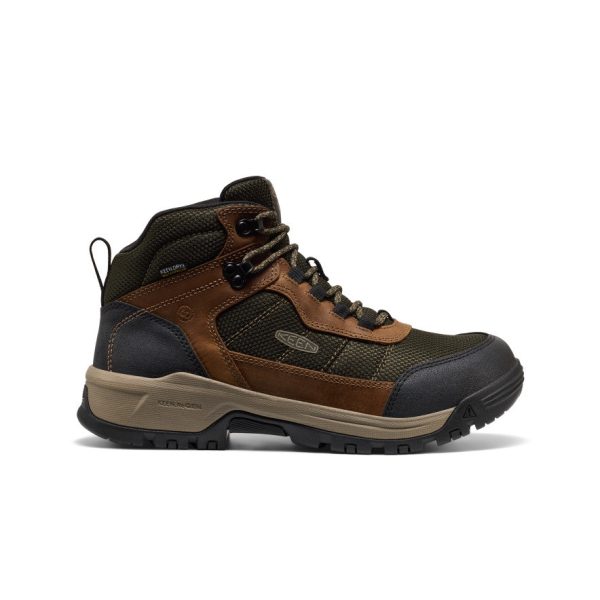 Men's Skokie Waterproof Work Boot (Soft Toe)  |  Forest Night/Black