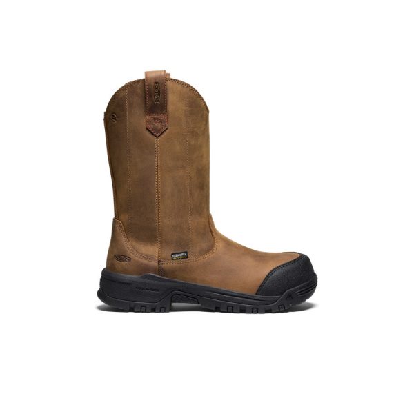 Women's Evanston Pull-On Waterproof Boot (Carbon Toe) | Bison/Black