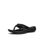 Men's Kona Leather Flip-Flop  |  Black/Steel Grey