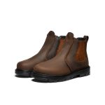 Women's San Jose Chelsea 90° Heel Boot (Aluminum Toe) | Cascade Brown/Black