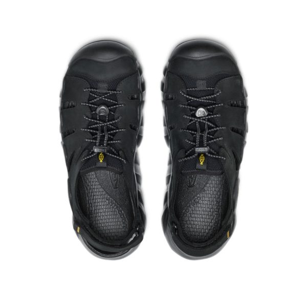 Men's Hyperport Fisherman Leather Sandal  |  Black/Keen Yellow