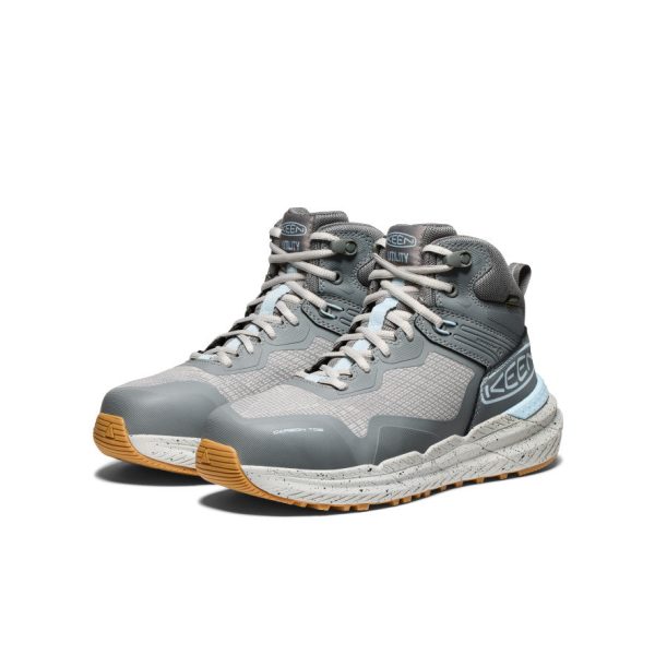 Women's Synchro Waterproof Work Boot (Carbon Toe) | Steel Grey/Gum