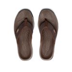 Men's Kona Leather Flip-Flop  |  Java/Dark Earth