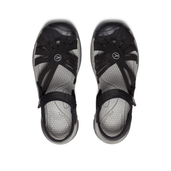 Women's Rose Sandal  |  Black/Neutral Gray