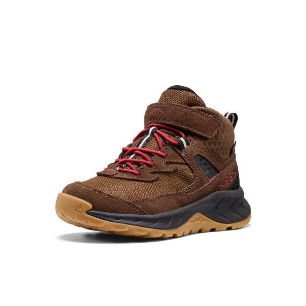 Little Kids' Hightrail Waterproof Hiking Boot  |  Dark Earth/Garnet