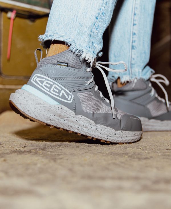 Women's Synchro Waterproof Work Boot (Carbon Toe) | Steel Grey/Gum