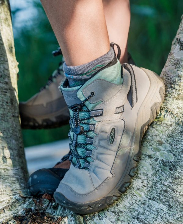 Little Kids' Targhee IV Waterproof Hiking Boot  |  Alloy/Granite Green