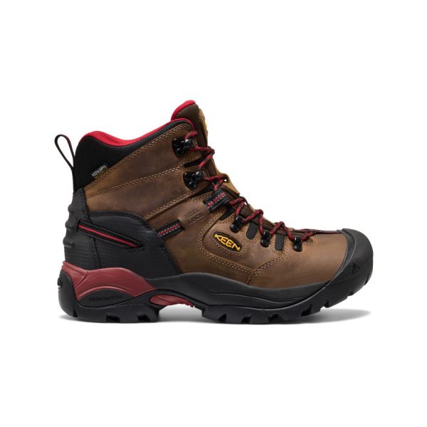 Men's Pittsburgh Energy 6 Waterproof Boot (Carbon Toe)  |  Bison/Black