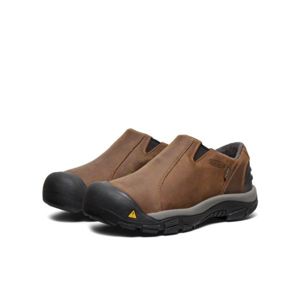 Men's Brixen Waterproof Shoe Wide | Slate Black/Madder Brown