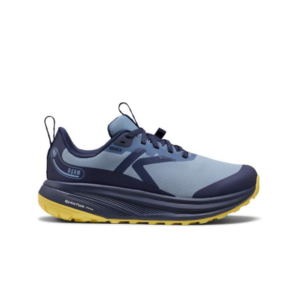 Women's Roam Waterproof Trail Running Shoe  |  Faded Denim/Lemon Grass