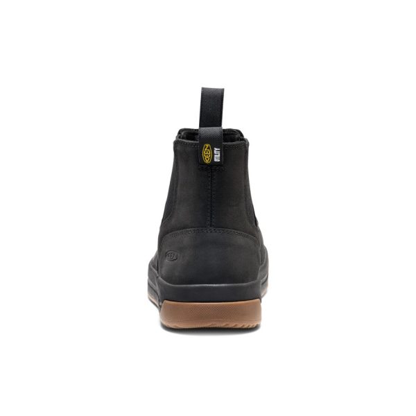 Men's Gibson Chelsea Work Boot (Carbon Toe)  |  Black/Gum