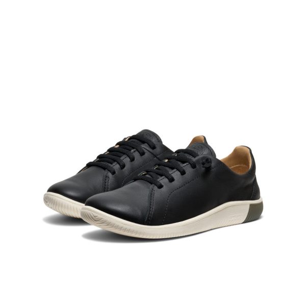 Women's KNX Leather Sneaker  |  Black/Star White