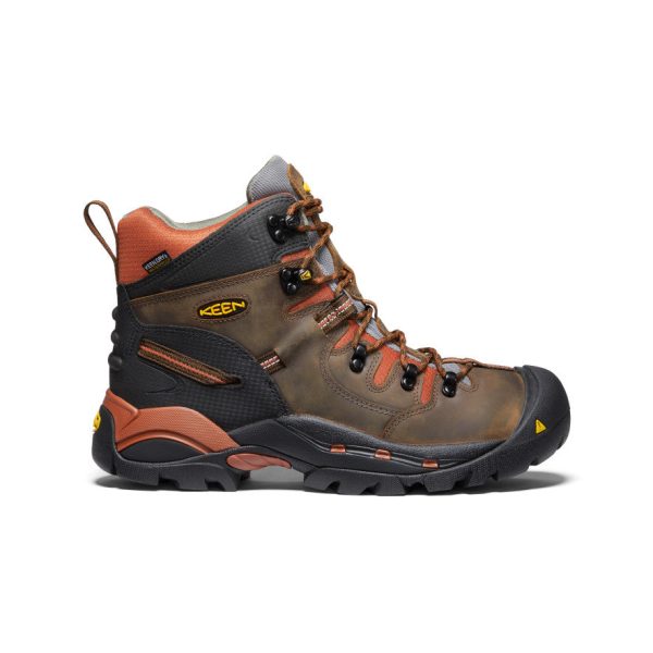 Men's Pittsburgh 6 Waterproof Boot (Soft Toe) | Cascade Brown/Bombay Brown