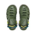 Big Kids' HyperFLT Clog  |  Bronze Green/Orange Peel